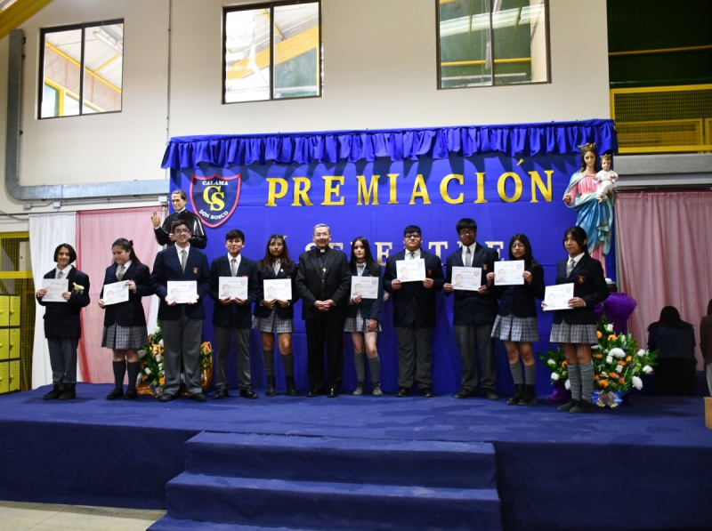 Salesianos Calama reconoció a sus estudiantes destacados del primer semestre 2025