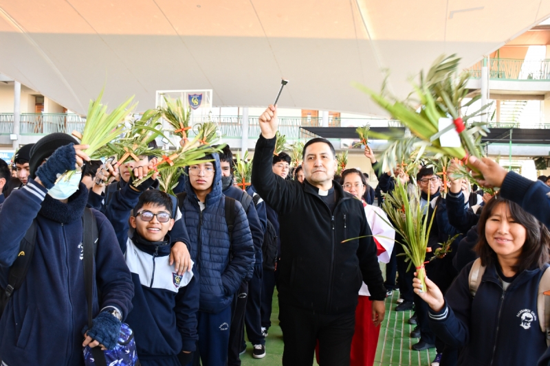 Domingo de Ramos en Don Bosco Calama: Emotiva conmemoración para dar inicio a la Semana Santa