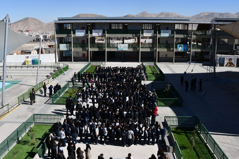 Exitoso simulacro de sismo permitió reducir tiempo de evacuación en Salesianos Calama