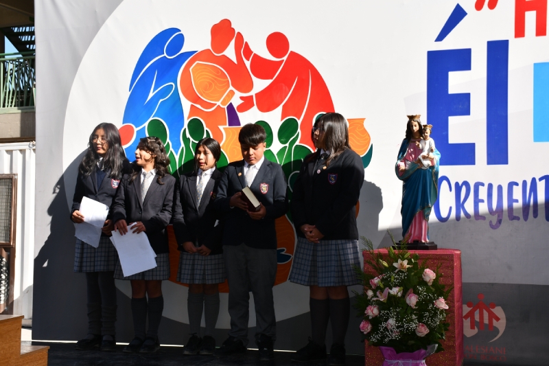 Comunidad Educativa Pastoral del Colegio Don Bosco Calama culmina con éxito la Novena de María Auxiliadora