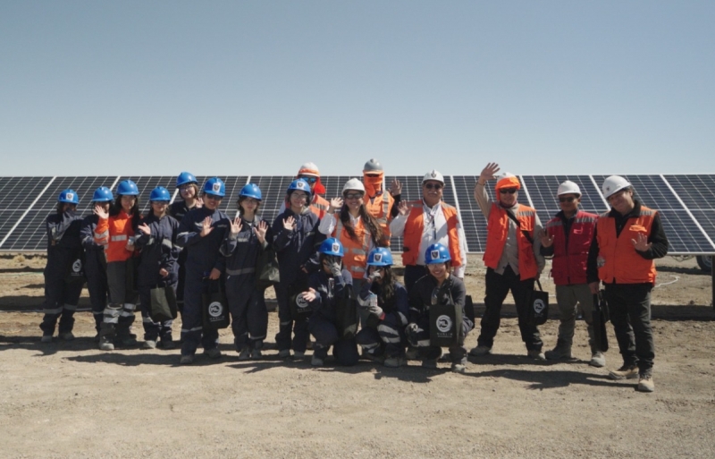 Alumnas de Don Bosco Calama realizaron importante visita técnica a Planta Fotovoltaica San Juan 2