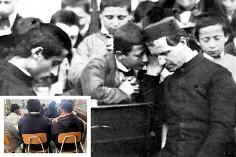 Estudiantes de cuarto medio celebran el Sacramento de la Reconciliación con Dios en Don Bosco Calama